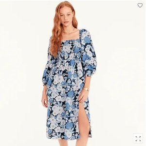 J. Crew Linen Daydream Dress in Zinnia Floral